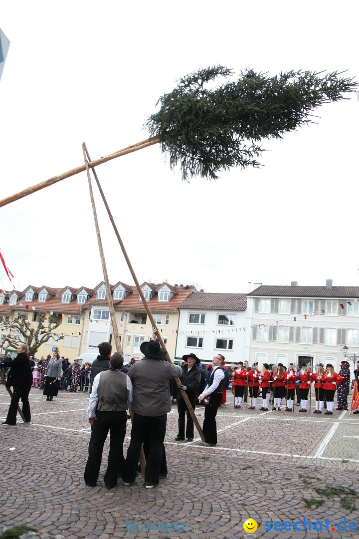 Narrenbaumstellen: Markdorf am Bodensee, 03.02.2018