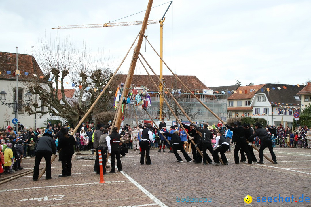 Narrenbaumstellen: Markdorf am Bodensee, 03.02.2018