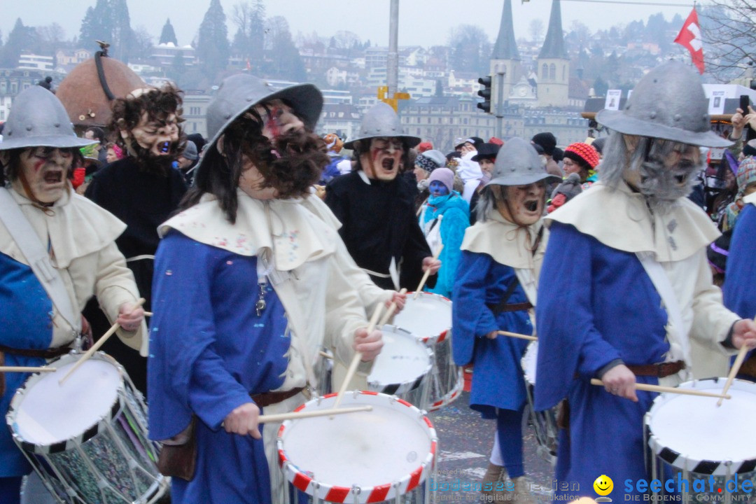 Fasnachtsumzug: Luzern - Schweiz, 08.02.2018