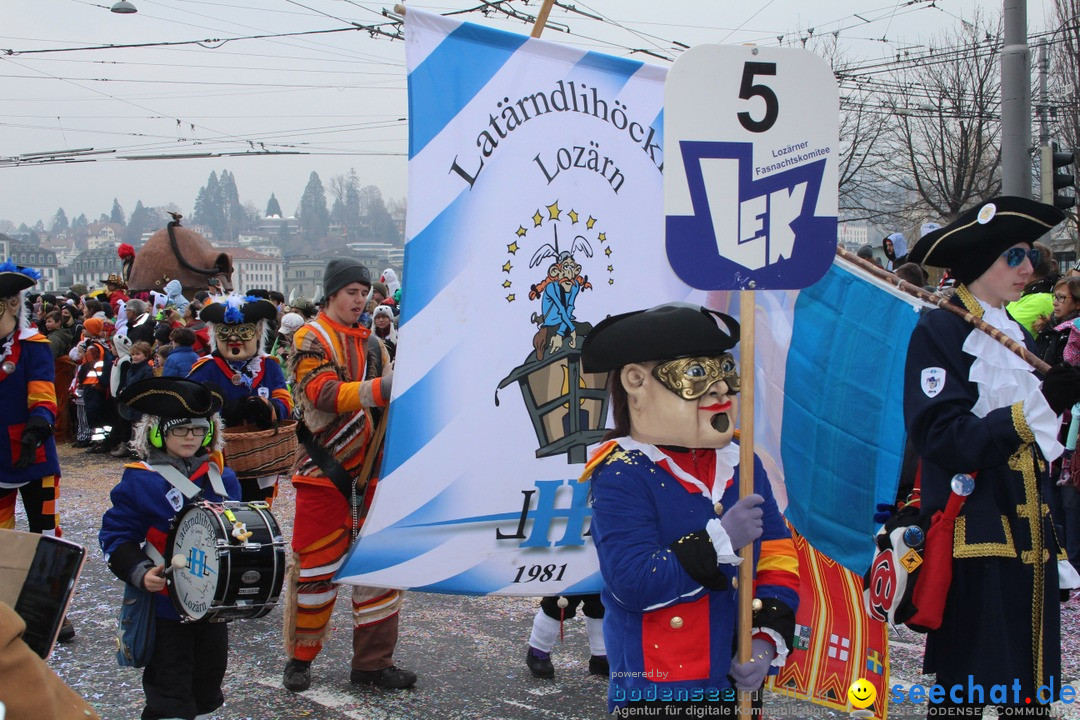 Fasnachtsumzug: Luzern - Schweiz, 08.02.2018