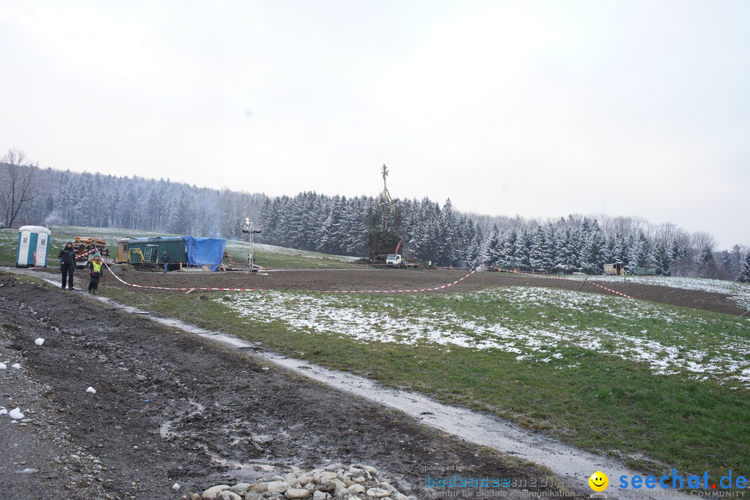 Funkenfeuer in Ittendorf bei Markdorf am Bodensee, 18.02.2018