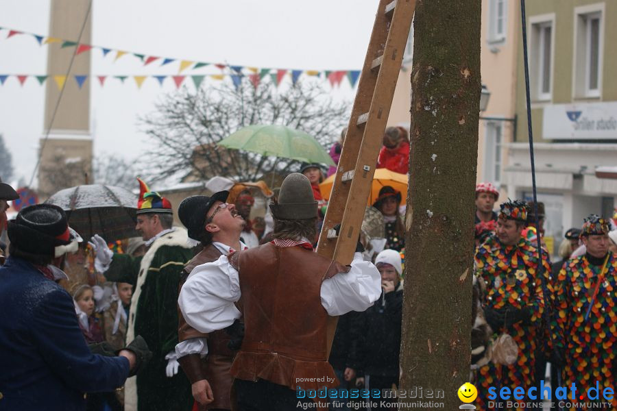 Narrenbaumstellen: Stockach, 11.02.2010