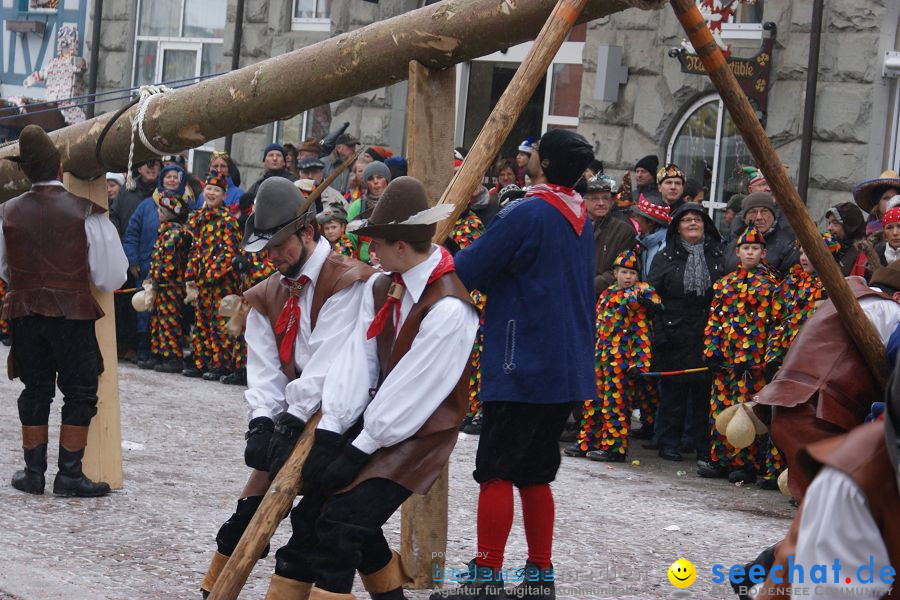 Narrenbaumstellen: Stockach, 11.02.2010