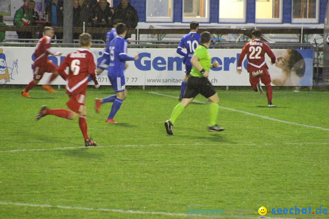 Fussball: FC Gossau vs FC Tuggen 3:1, Gossau - Schweiz, 28.03.2018