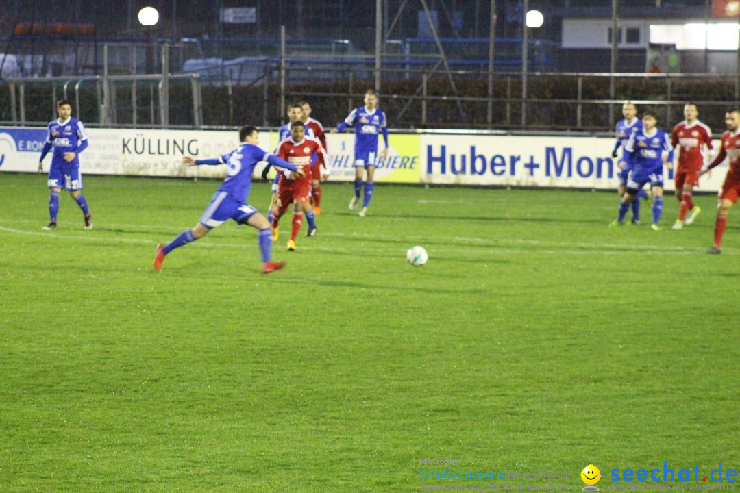 Fussball: FC Gossau vs FC Tuggen 3:1, Gossau - Schweiz, 28.03.2018