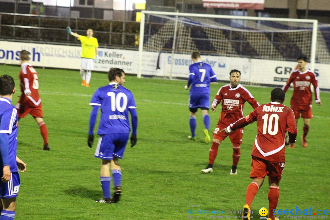 Fussball: FC Gossau vs FC Tuggen 3:1, Gossau - Schweiz, 28.03.2018