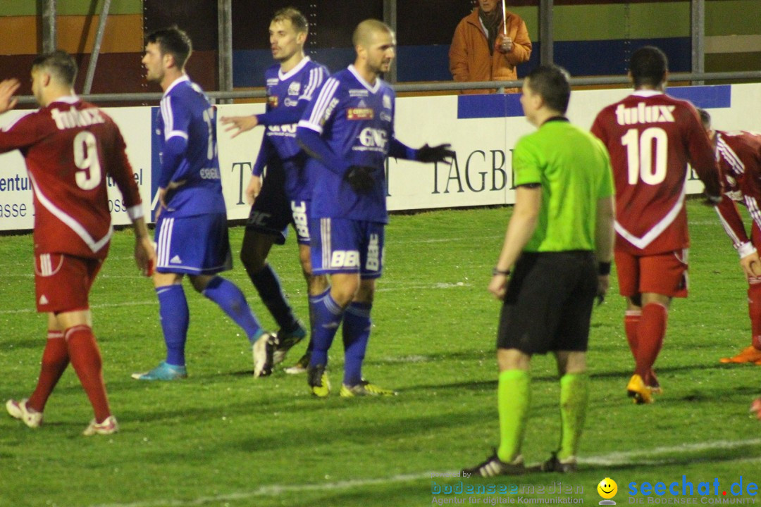 Fussball: FC Gossau vs FC Tuggen 3:1, Gossau - Schweiz, 28.03.2018