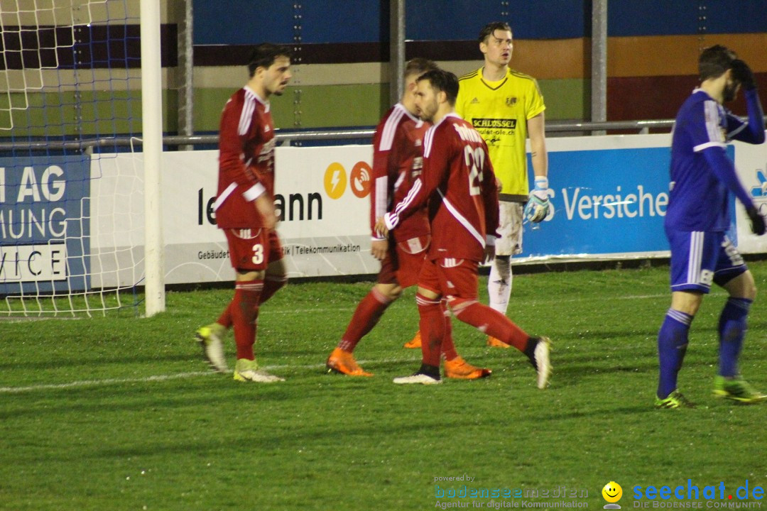 Fussball: FC Gossau vs FC Tuggen 3:1, Gossau - Schweiz, 28.03.2018