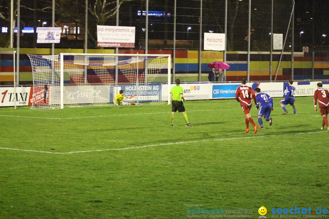 Fussball: FC Gossau vs FC Tuggen 3:1, Gossau - Schweiz, 28.03.2018