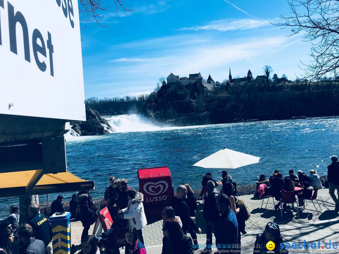 Rheinfall: Neuhausen - Schweiz, 02.04.2018