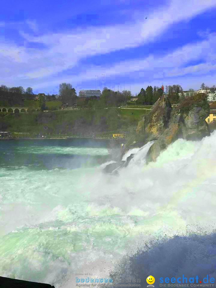 Rheinfall: Neuhausen - Schweiz, 02.04.2018