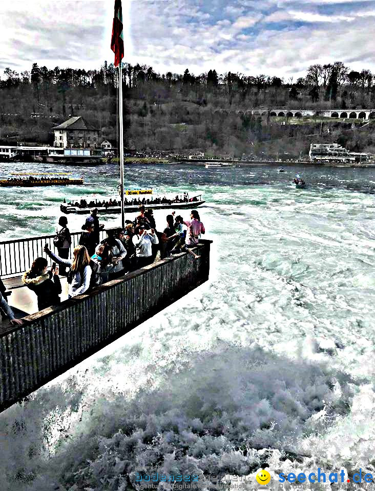 Rheinfall: Neuhausen - Schweiz, 02.04.2018