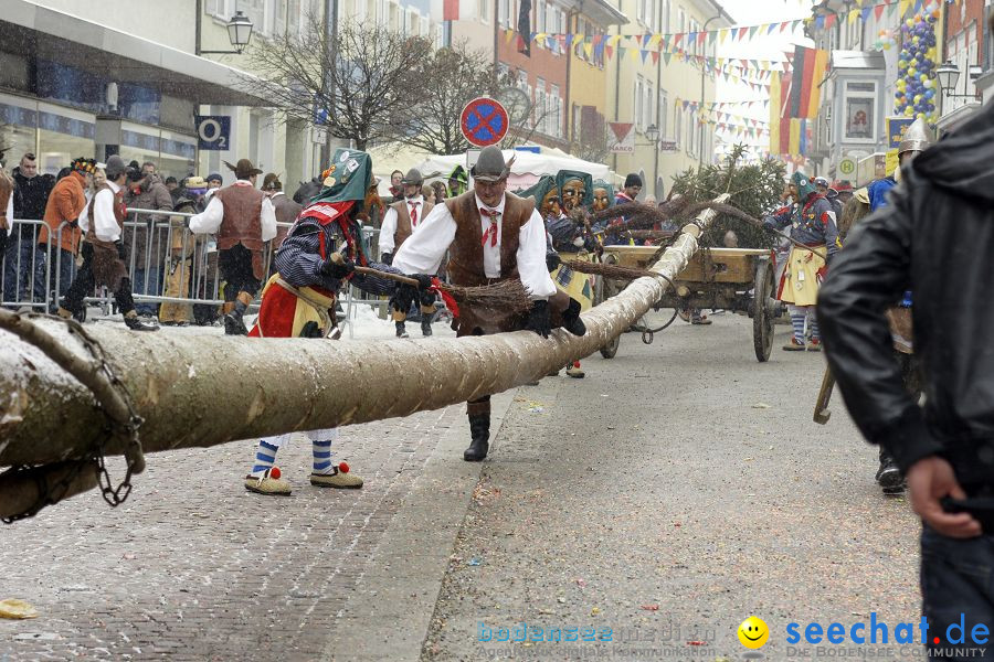 Narrenbaumstellen: Stockach, 11.02.2010