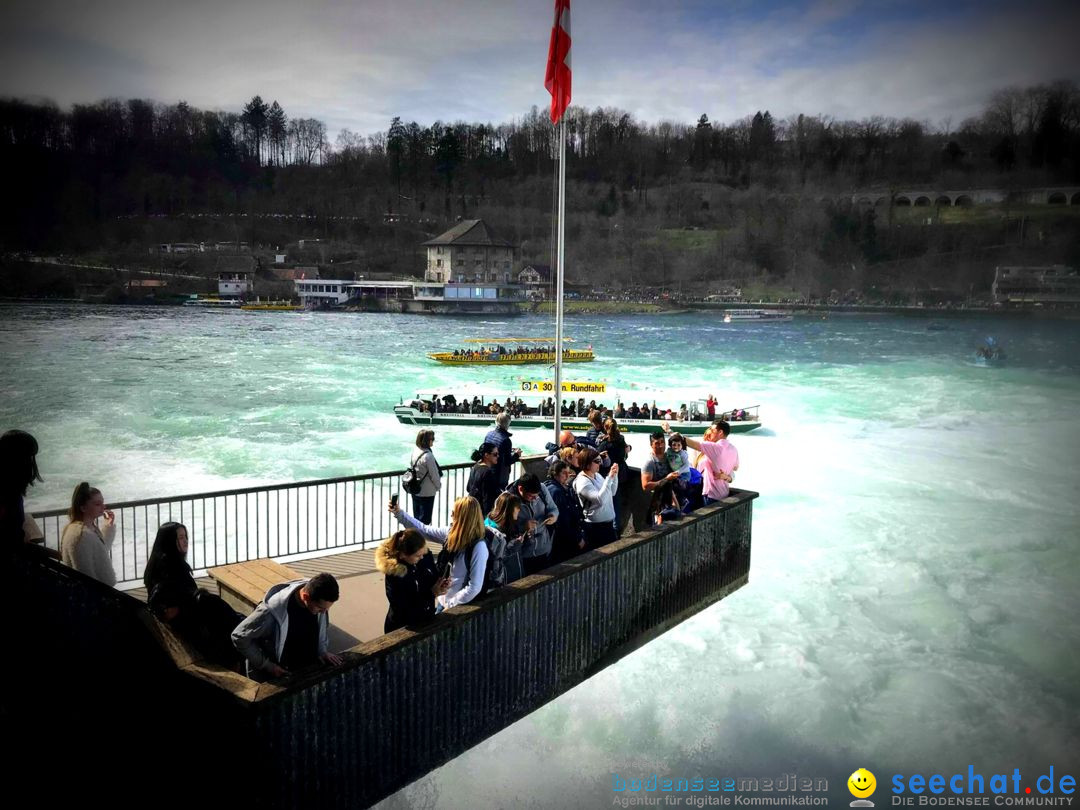 Rheinfall: Neuhausen - Schweiz, 02.04.2018