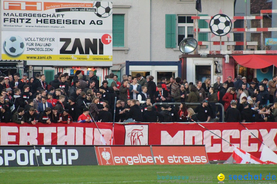 Fussball: FC Winterthur - FC Schaffhausen: Winterthur, 06.04.2018