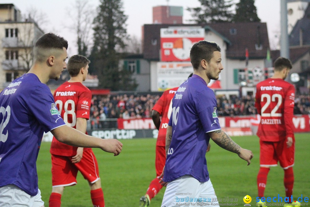 Fussball: FC Winterthur - FC Schaffhausen: Winterthur, 06.04.2018