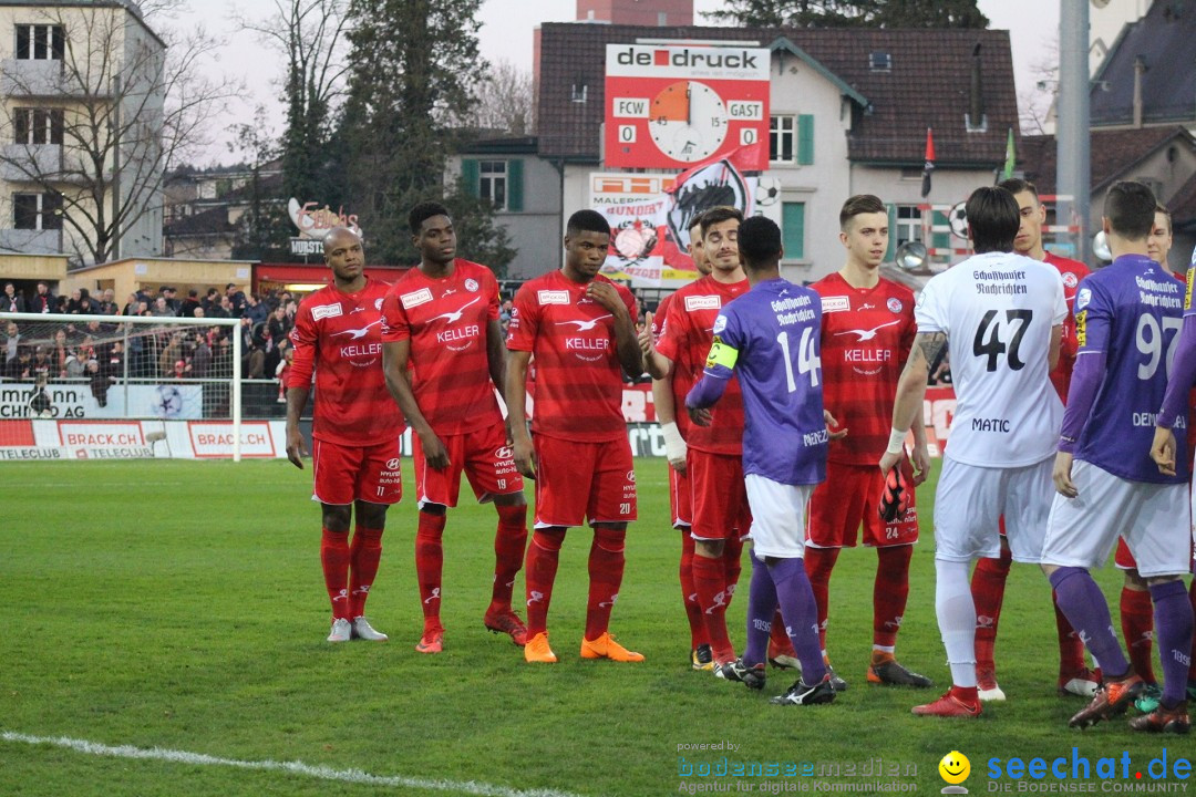 Fussball: FC Winterthur - FC Schaffhausen: Winterthur, 06.04.2018