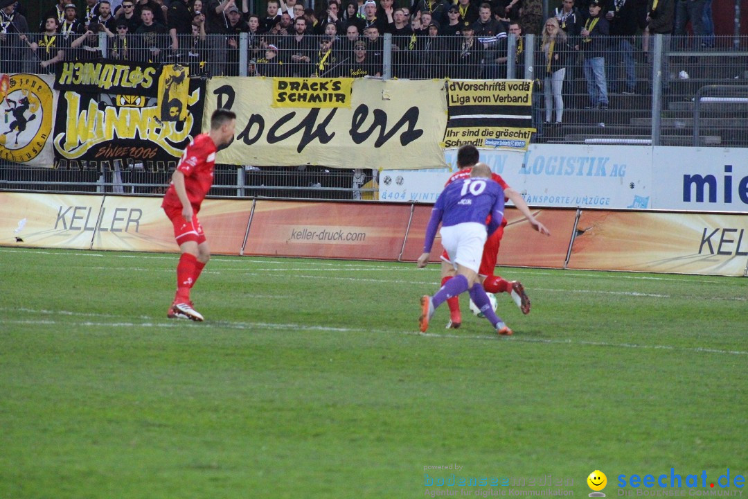 Fussball: FC Winterthur - FC Schaffhausen: Winterthur, 06.04.2018