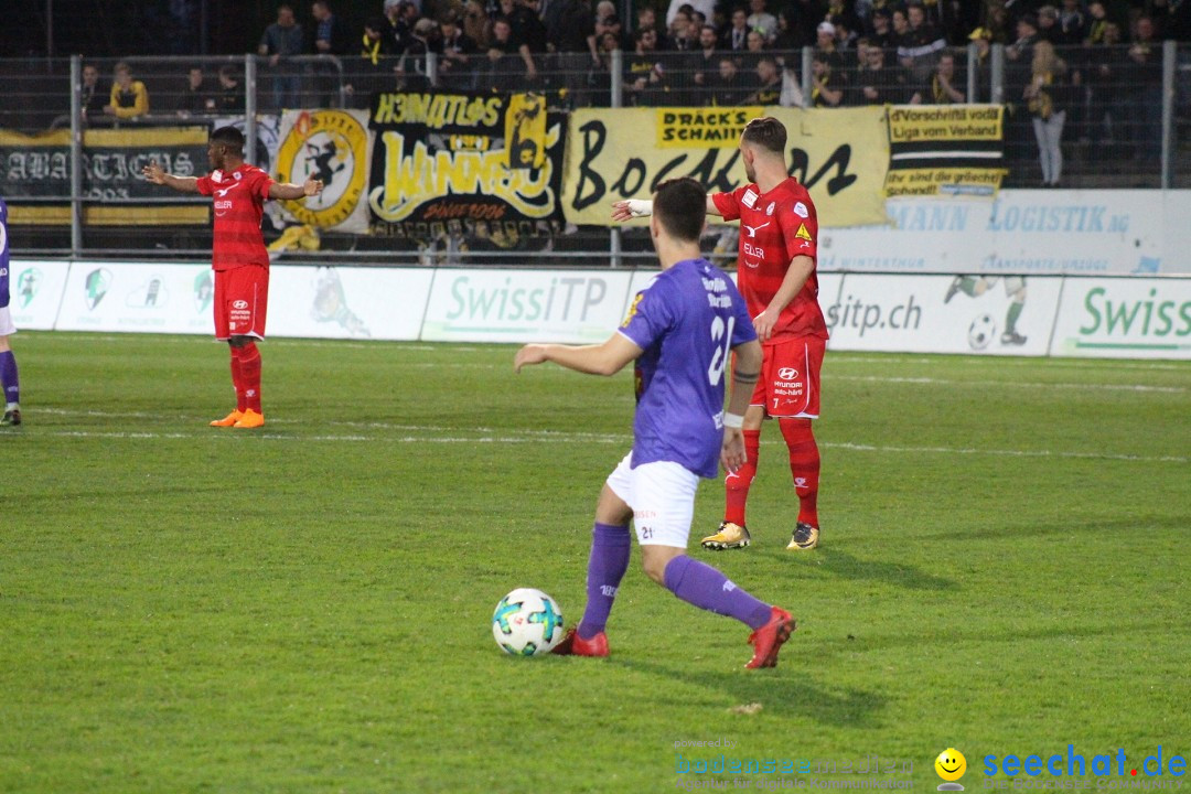 Fussball: FC Winterthur - FC Schaffhausen: Winterthur, 06.04.2018