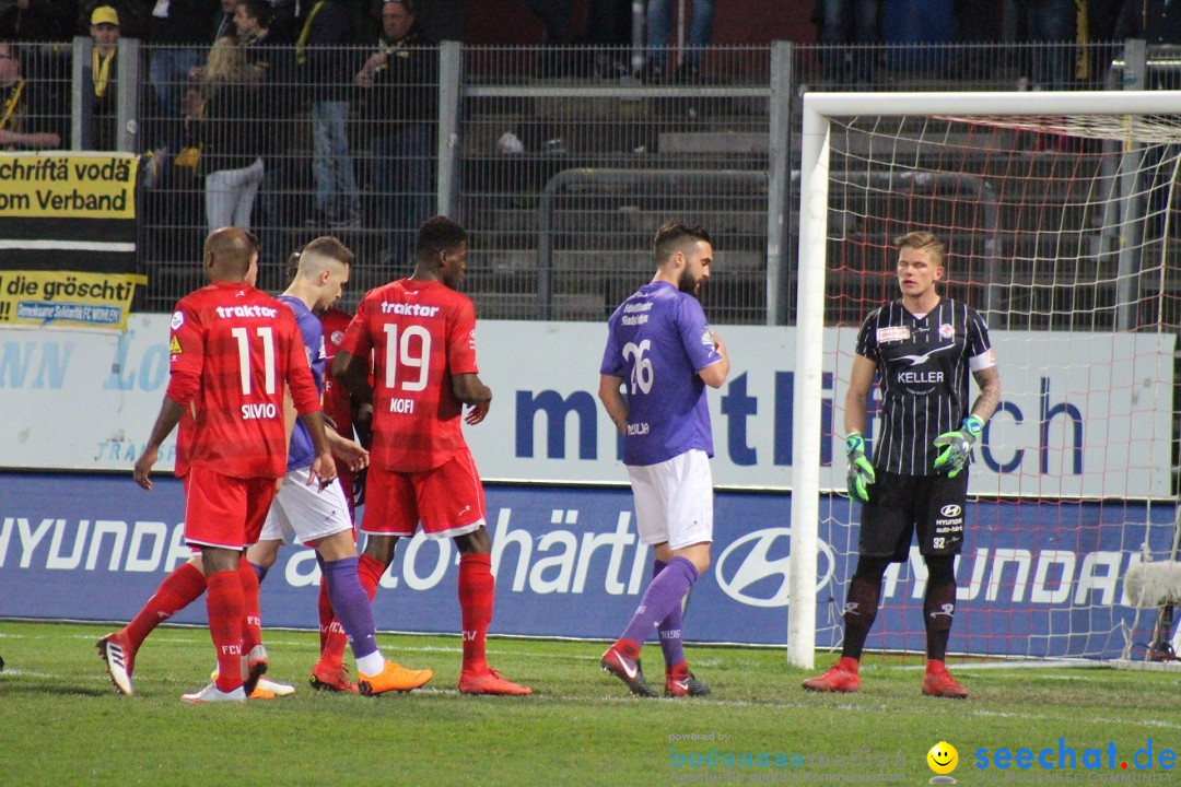 Fussball: FC Winterthur - FC Schaffhausen: Winterthur, 06.04.2018