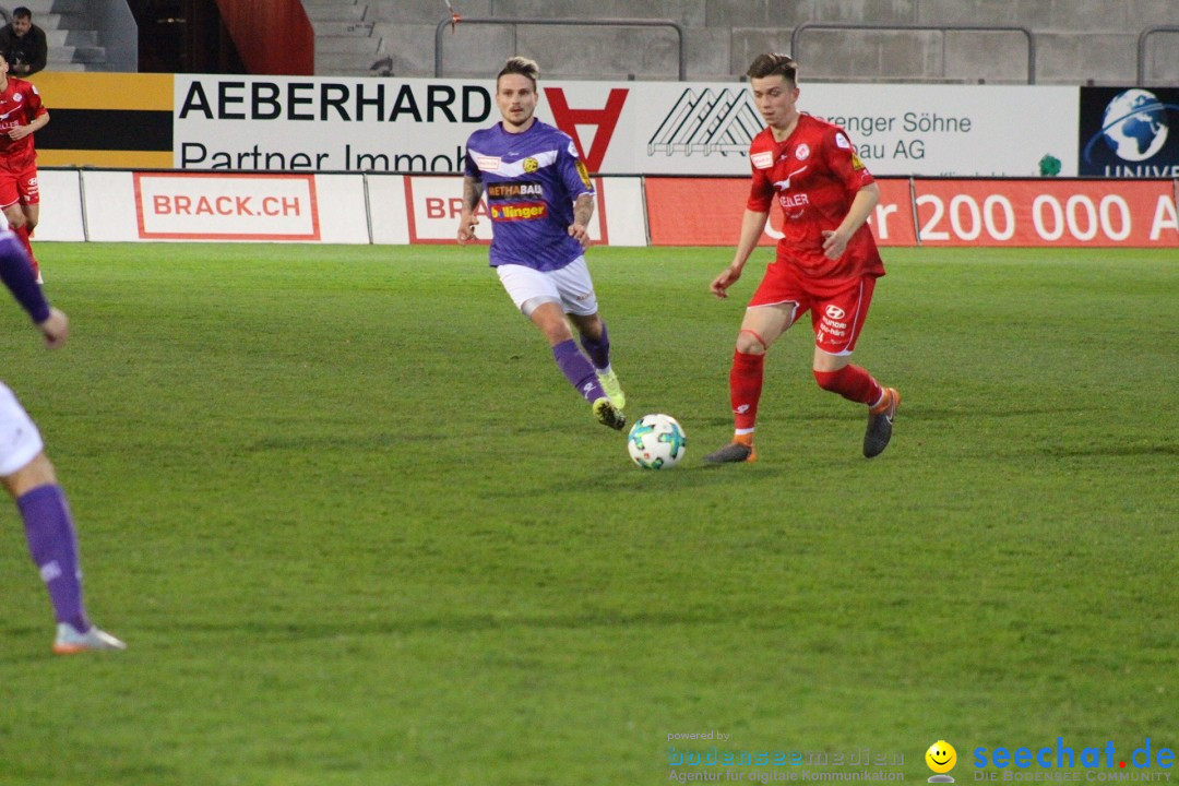 Fussball: FC Winterthur - FC Schaffhausen: Winterthur, 06.04.2018