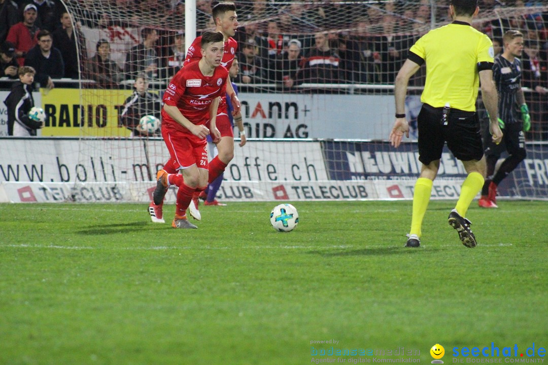 Fussball: FC Winterthur - FC Schaffhausen: Winterthur, 06.04.2018