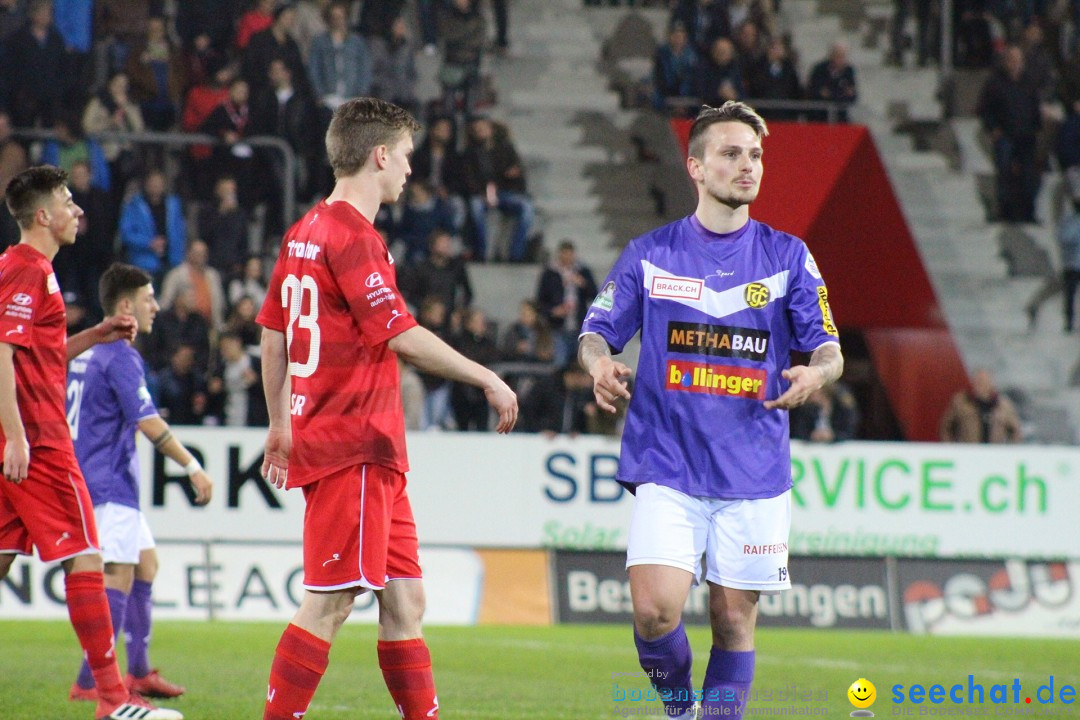 Fussball: FC Winterthur - FC Schaffhausen: Winterthur, 06.04.2018