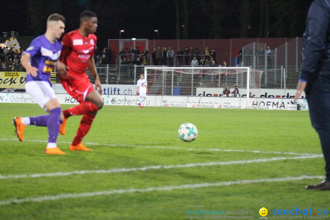 Fussball: FC Winterthur - FC Schaffhausen: Winterthur, 06.04.2018