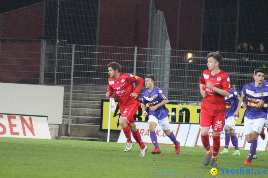 Fussball: FC Winterthur - FC Schaffhausen: Winterthur, 06.04.2018