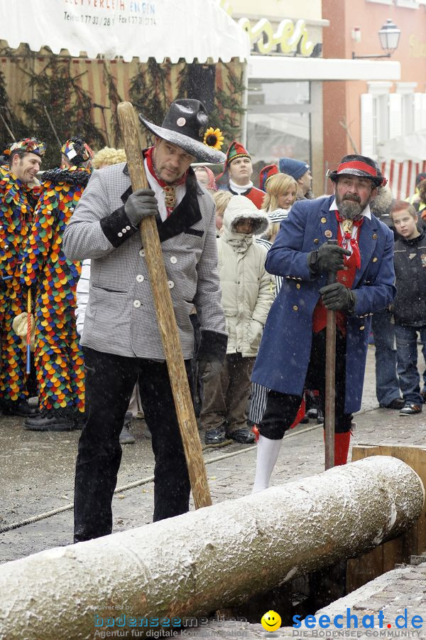 Narrenbaumstellen: Stockach, 11.02.2010