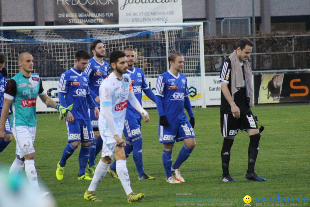 Fussball: FC Gossau vs AC Bellinzona, Gossau - Schweiz, 04.04.2018