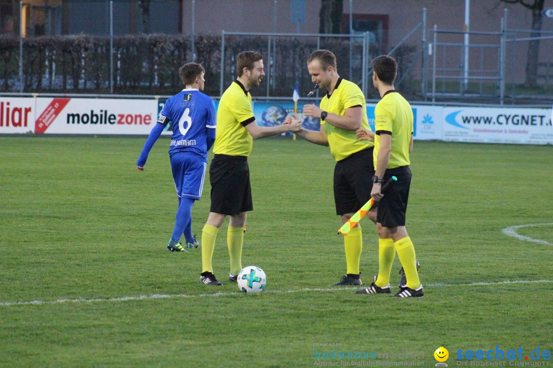 Fussball: FC Gossau vs AC Bellinzona, Gossau - Schweiz, 04.04.2018