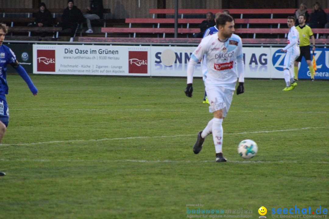 Fussball: FC Gossau vs AC Bellinzona, Gossau - Schweiz, 04.04.2018