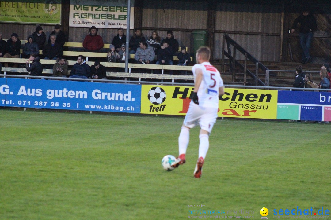 Fussball: FC Gossau vs AC Bellinzona, Gossau - Schweiz, 04.04.2018