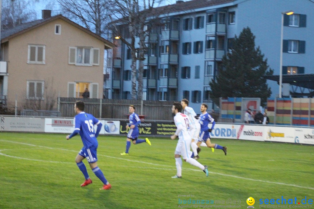 Fussball: FC Gossau vs AC Bellinzona, Gossau - Schweiz, 04.04.2018