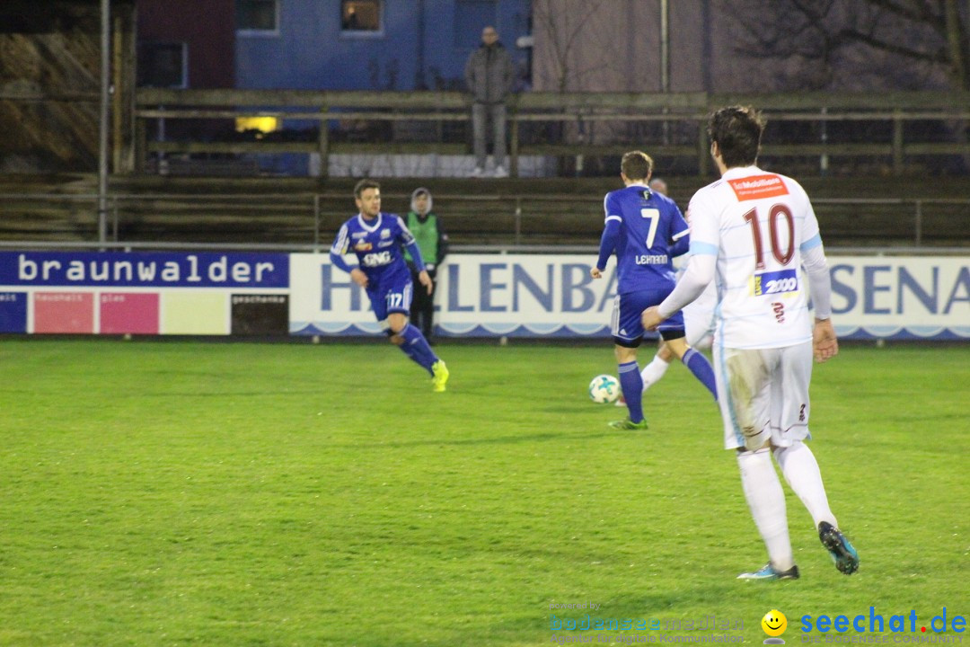 Fussball: FC Gossau vs AC Bellinzona, Gossau - Schweiz, 04.04.2018