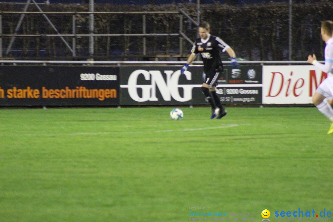 Fussball: FC Gossau vs AC Bellinzona, Gossau - Schweiz, 04.04.2018