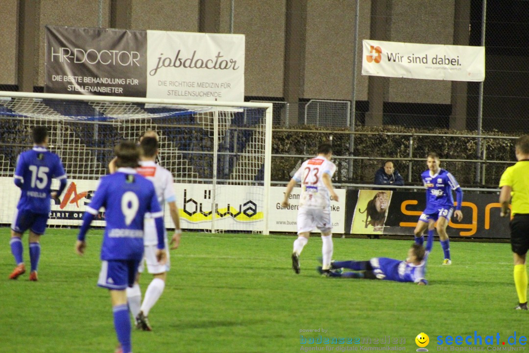 Fussball: FC Gossau vs AC Bellinzona, Gossau - Schweiz, 04.04.2018