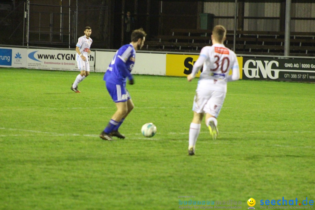 Fussball: FC Gossau vs AC Bellinzona, Gossau - Schweiz, 04.04.2018