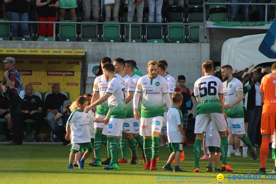 Fussball: FC ST.GALLEN 1879 vs FC THUN, St. Gallen - Schweiz, 21.04.2018