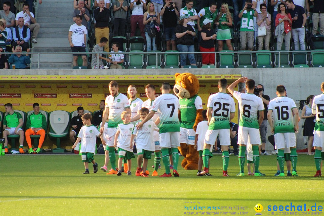 Fussball: FC ST.GALLEN 1879 vs FC THUN, St. Gallen - Schweiz, 21.04.2018