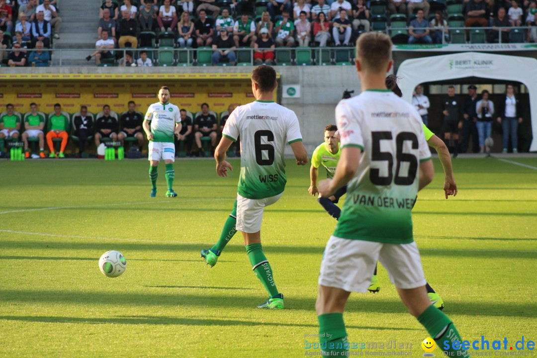 Fussball: FC ST.GALLEN 1879 vs FC THUN, St. Gallen - Schweiz, 21.04.2018