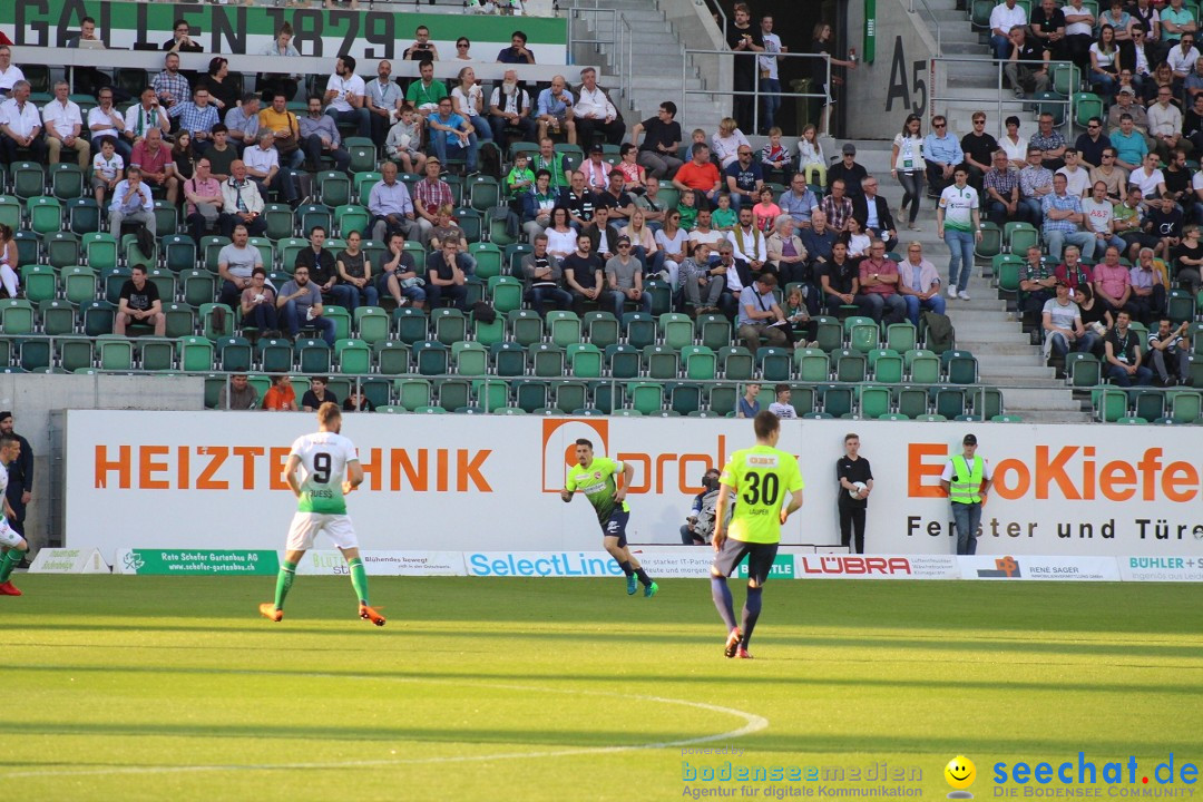 Fussball: FC ST.GALLEN 1879 vs FC THUN, St. Gallen - Schweiz, 21.04.2018