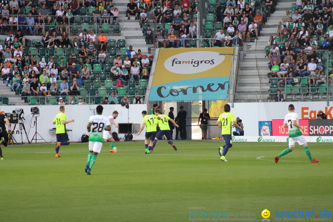 Fussball: FC ST.GALLEN 1879 vs FC THUN, St. Gallen - Schweiz, 21.04.2018