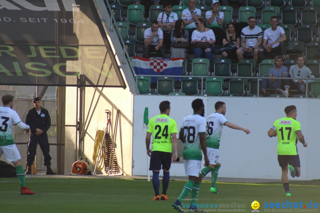 Fussball: FC ST.GALLEN 1879 vs FC THUN, St. Gallen - Schweiz, 21.04.2018