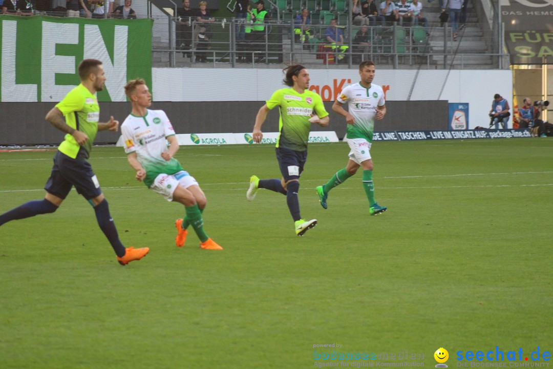 Fussball: FC ST.GALLEN 1879 vs FC THUN, St. Gallen - Schweiz, 21.04.2018