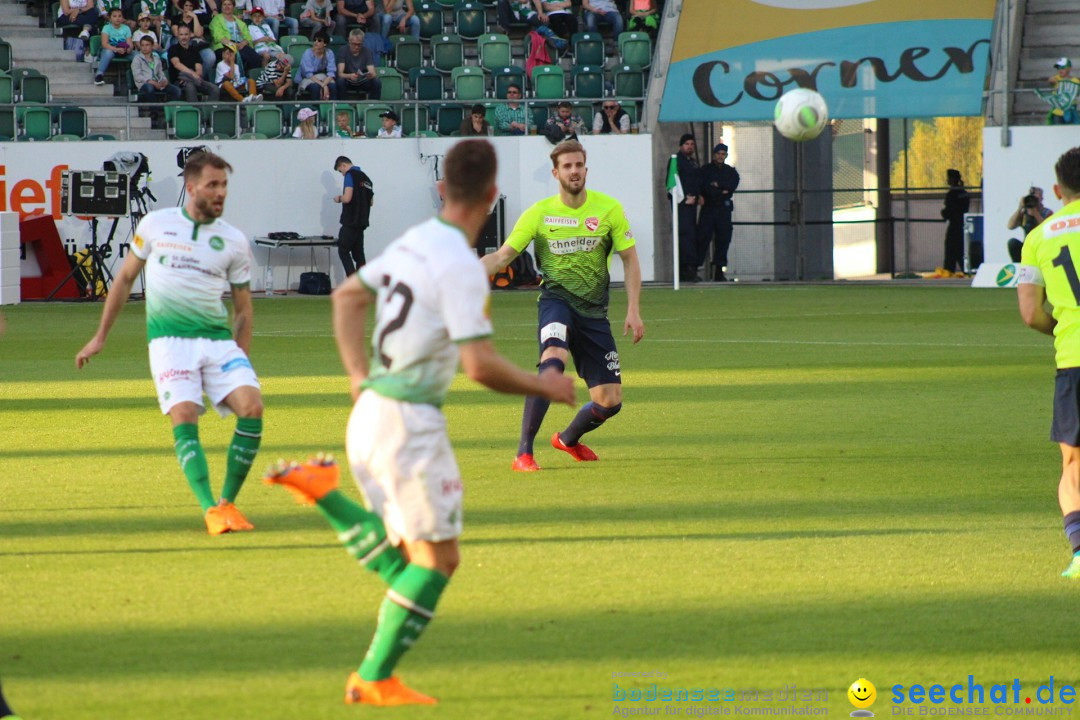 Fussball: FC ST.GALLEN 1879 vs FC THUN, St. Gallen - Schweiz, 21.04.2018