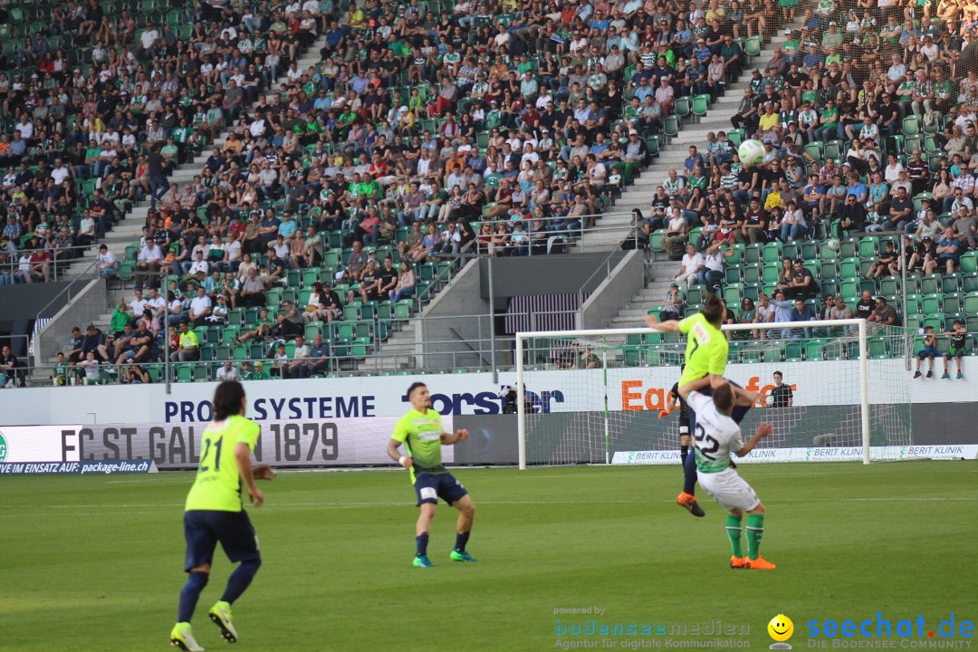 Fussball: FC ST.GALLEN 1879 vs FC THUN, St. Gallen - Schweiz, 21.04.2018