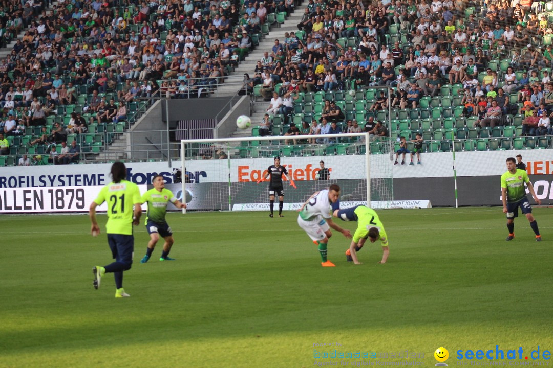 Fussball: FC ST.GALLEN 1879 vs FC THUN, St. Gallen - Schweiz, 21.04.2018