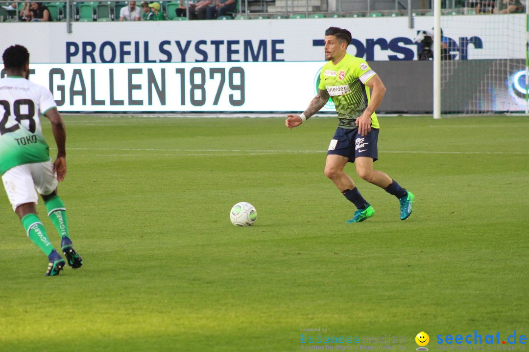 Fussball: FC ST.GALLEN 1879 vs FC THUN, St. Gallen - Schweiz, 21.04.2018